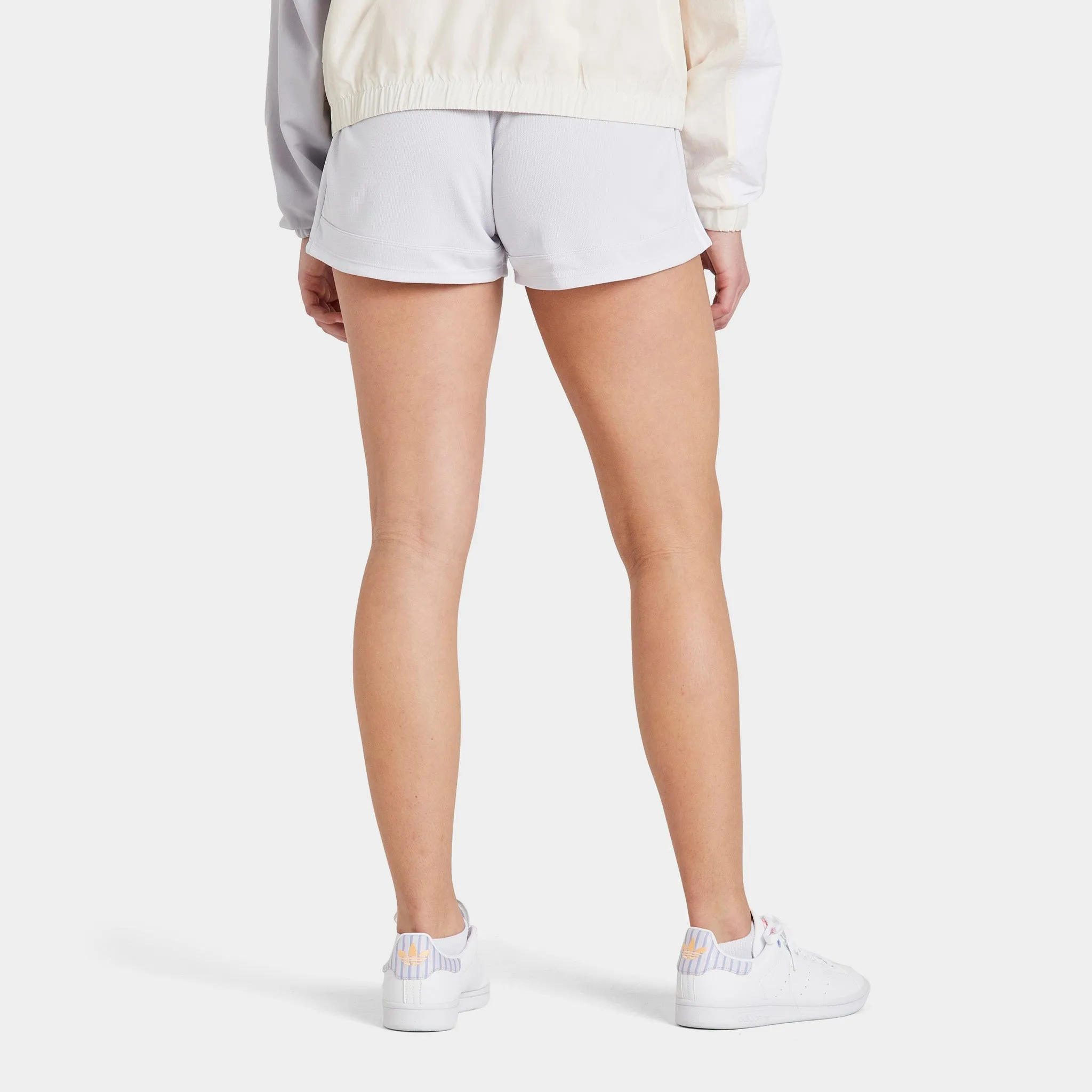 adidas Women's Pacer 3-Stripes Knit Shorts / Dash Grey