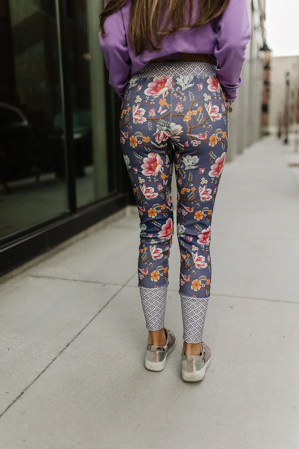 Ampersand Avenue Triple Stretch Joggers - Dancing Floral
