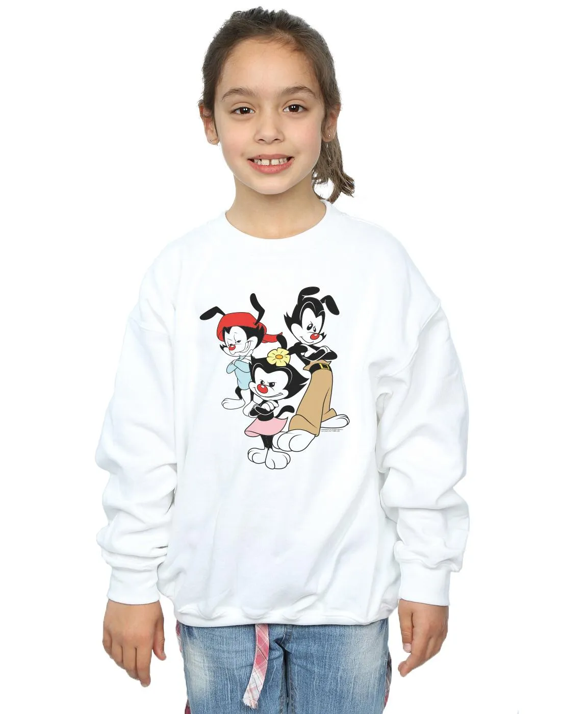 Animaniacs Girls Dot Wakko And Yakko Sweatshirt