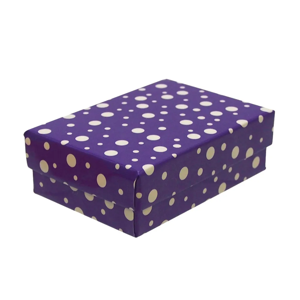 Assorted Glossy Polka Dot Cotton Filled Boxes