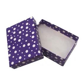 Assorted Glossy Polka Dot Cotton Filled Boxes