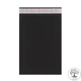 Black Fluted Biodegradable Recyclable Mailing Bags