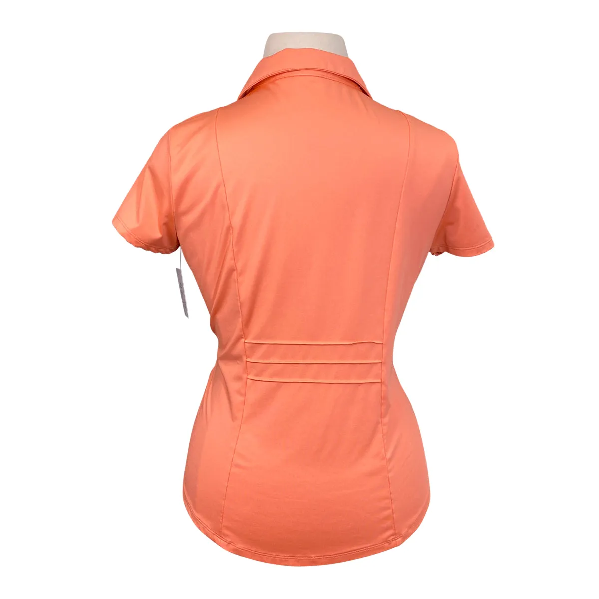 Chico's 'Zenergy' Ruffle Polo Shirt in Coral - Women's 2X