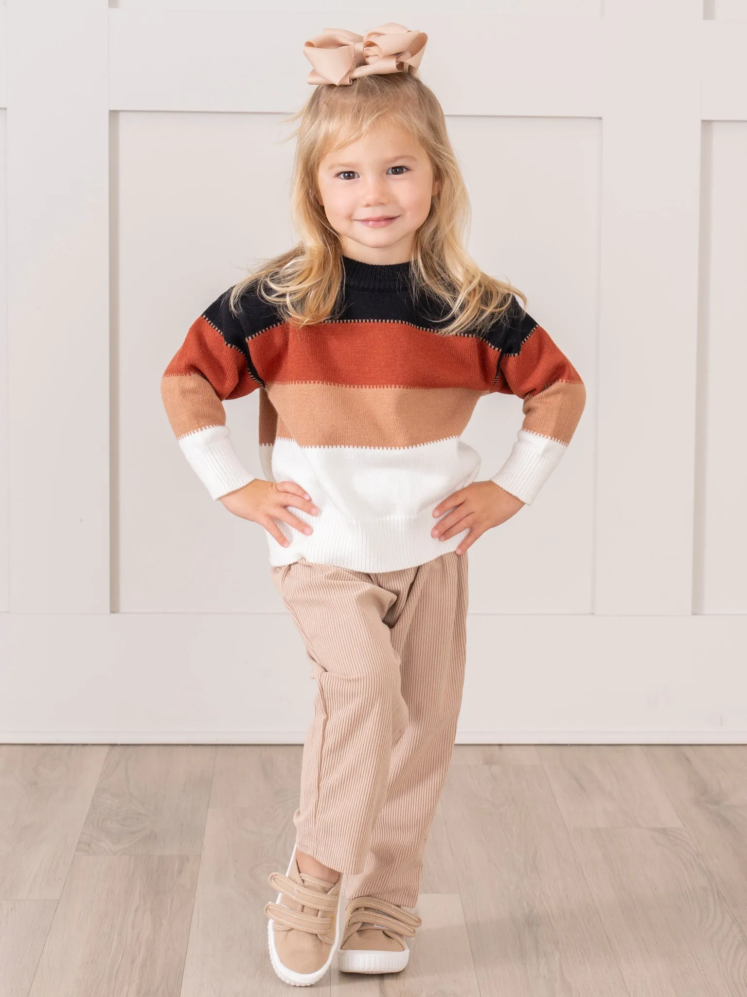 Corduroy Pull-On Pants - Tan