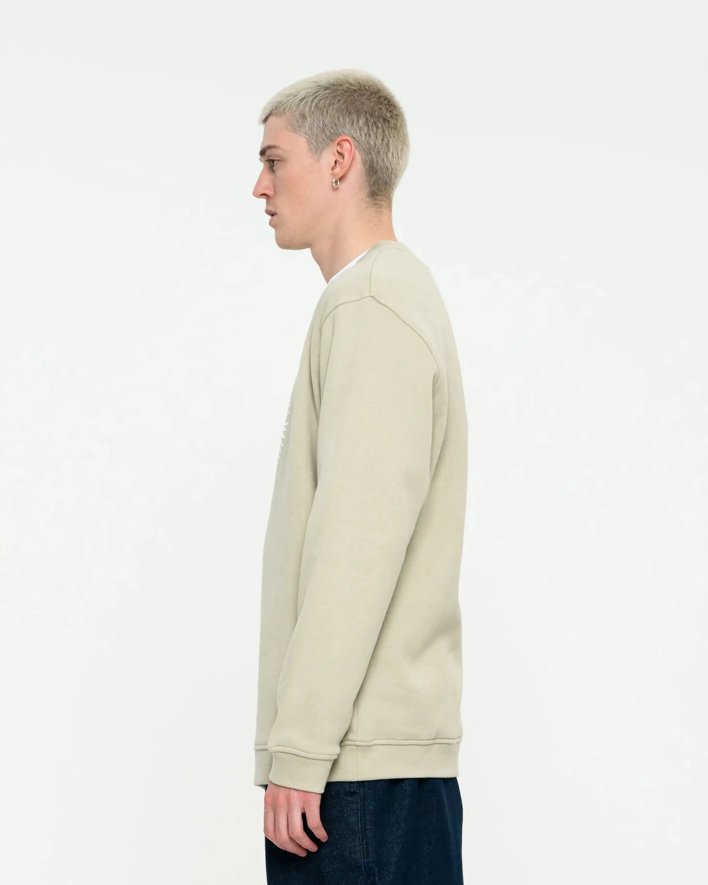 Daylight Dot Front Sweatshirt in Nickel