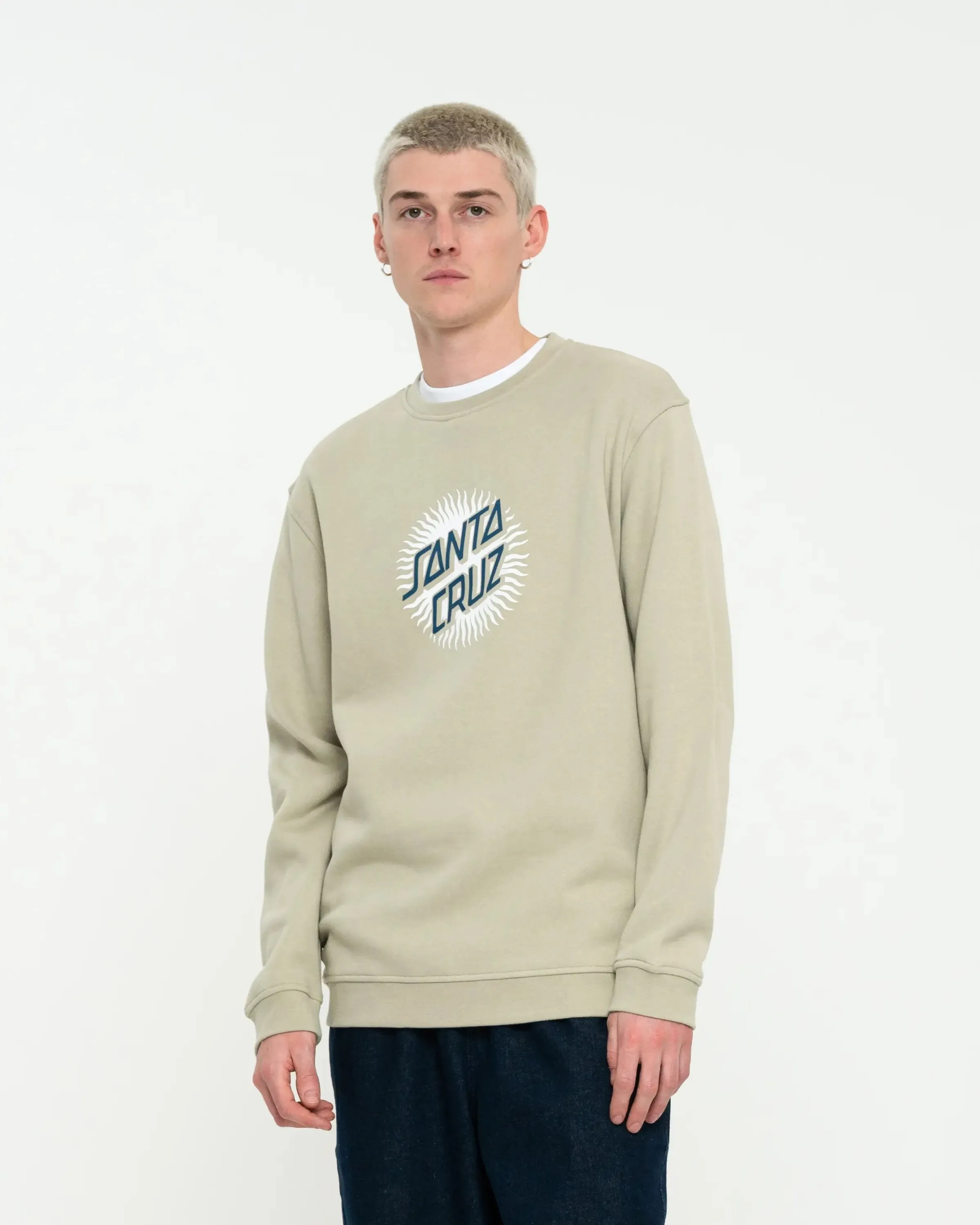 Daylight Dot Front Sweatshirt in Nickel