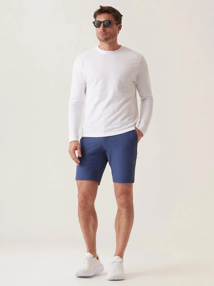 DEKE Momentum Mobile Bermuda Pulse Pique Warp Knit in Lake