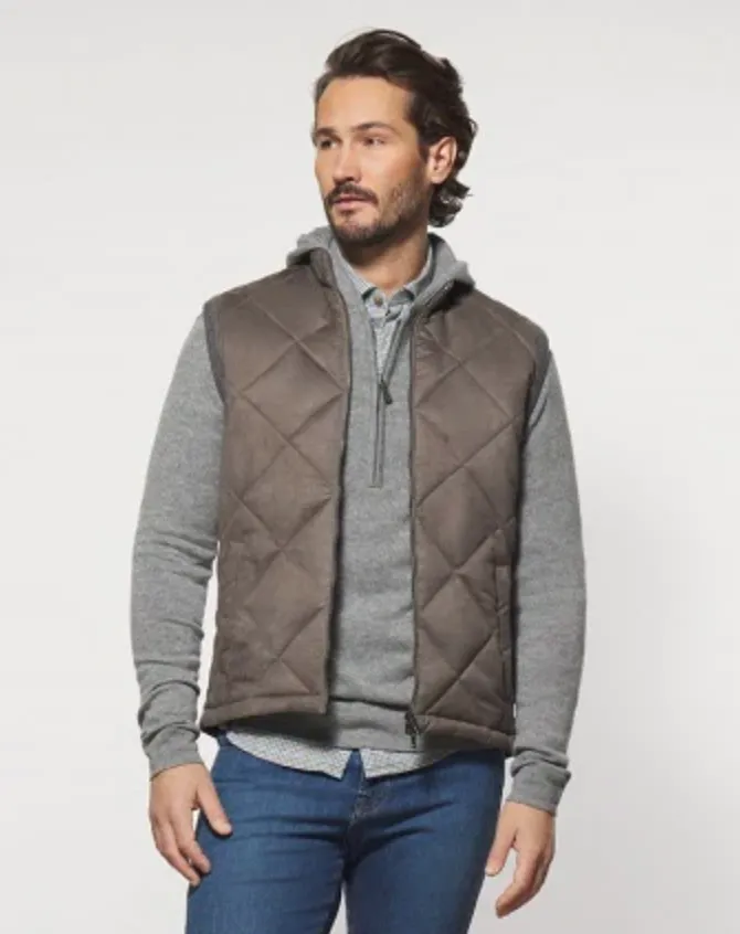 Dexter Faux Suede Vest Mocha