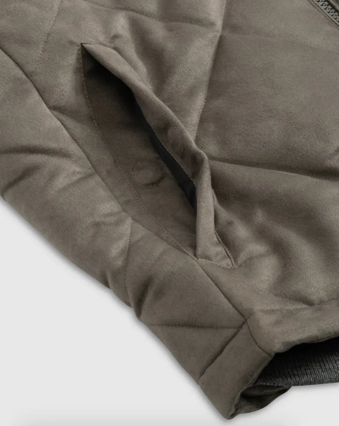 Dexter Faux Suede Vest Mocha