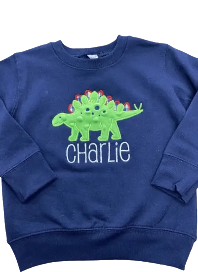 Dinosaur/Name Children’s Sweatshirt