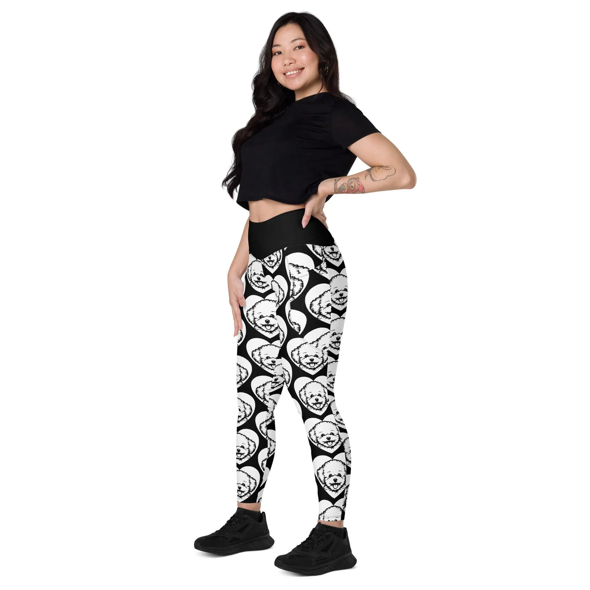 DOG BREED LEGGINGS with pockets - BICHON FRISÉ - HERTTAHOUND