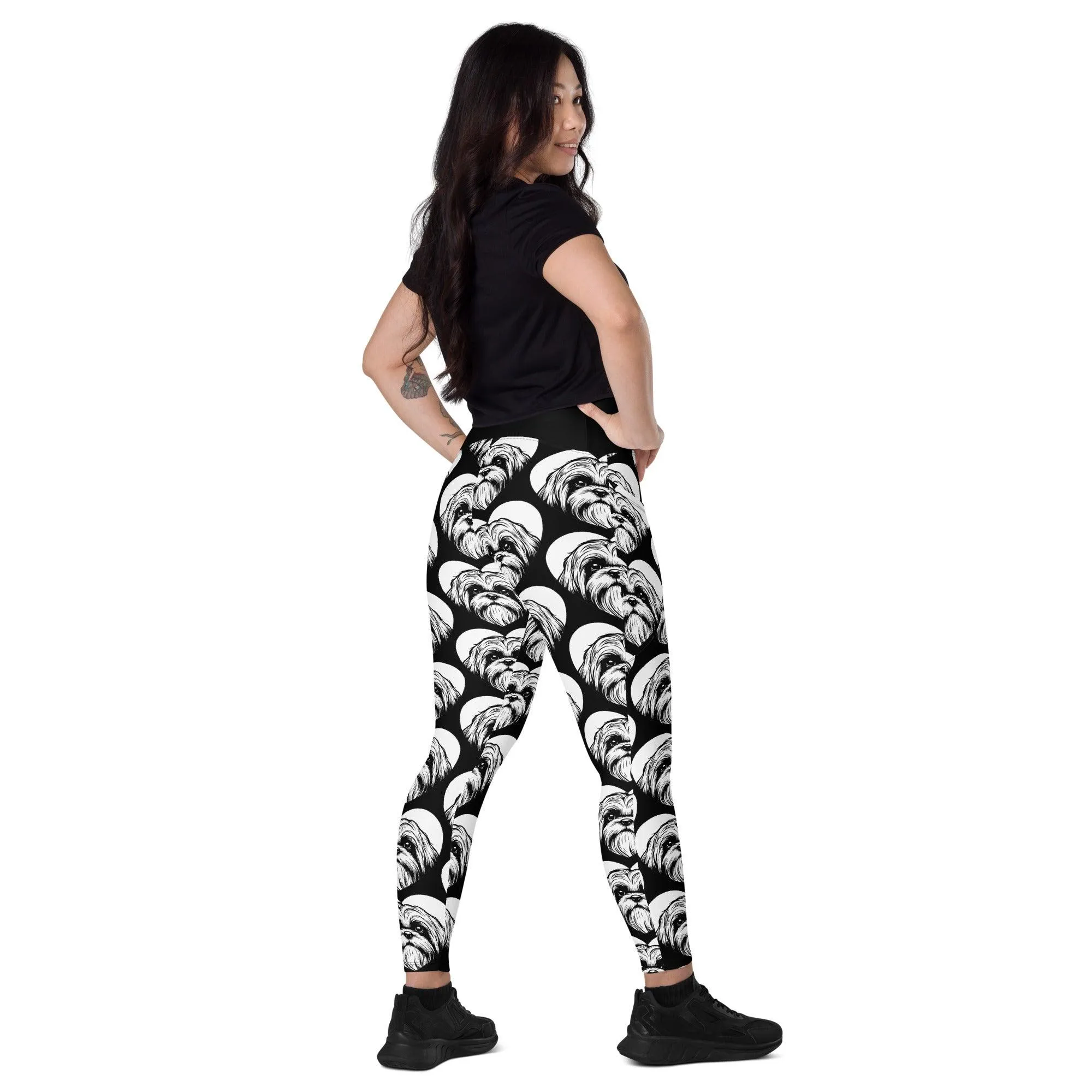 DOG BREED LEGGINGS with pockets - SHIH TZU - HERTTAHOUND