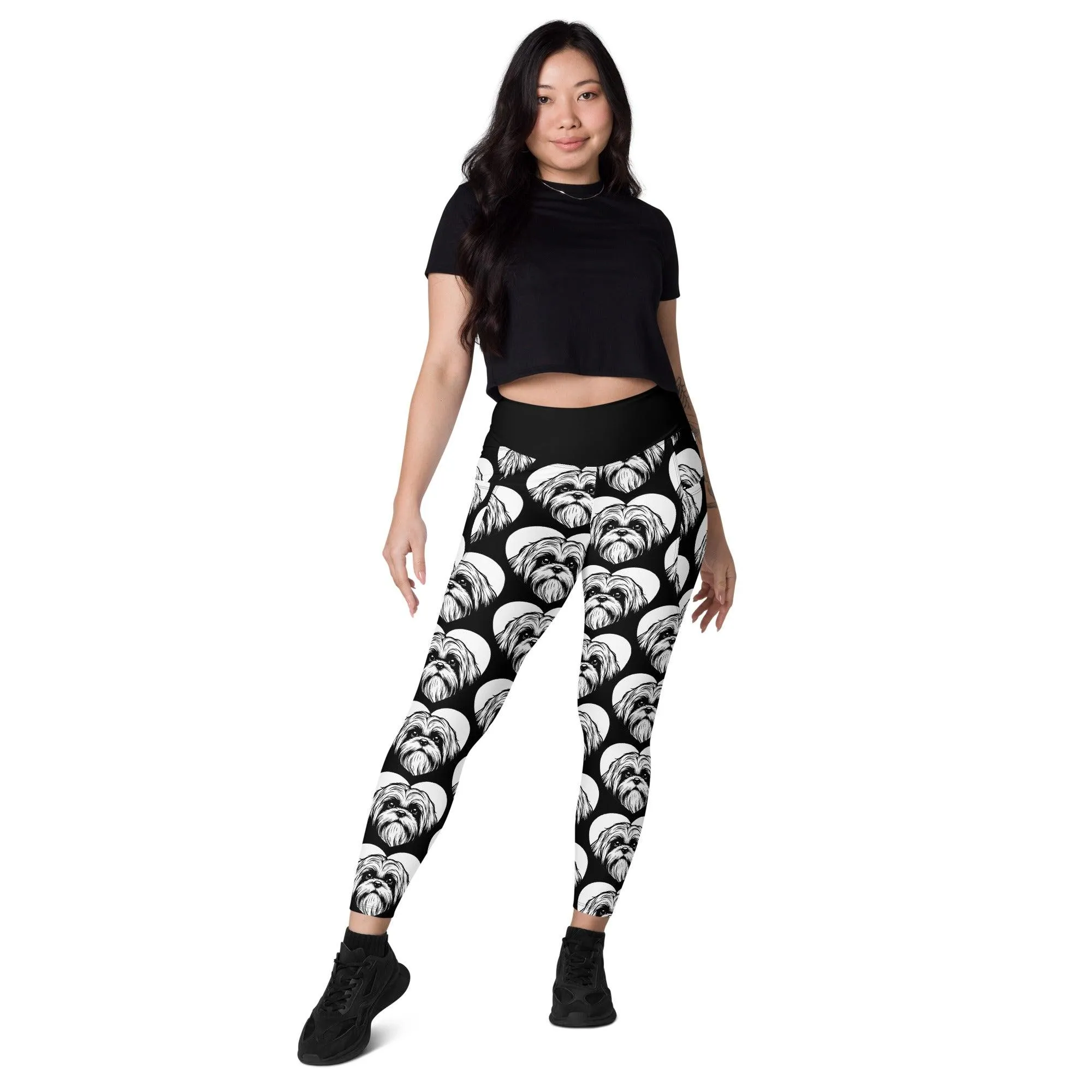DOG BREED LEGGINGS with pockets - SHIH TZU - HERTTAHOUND