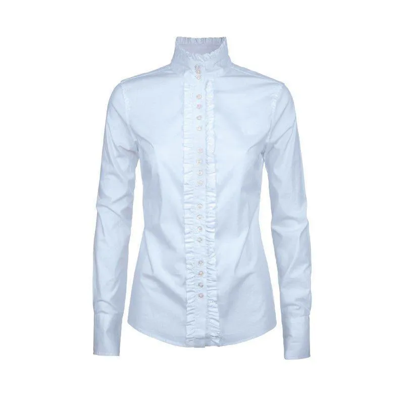 Dubarry Chamomile Ruffle Detail Shirt - Pale Blue