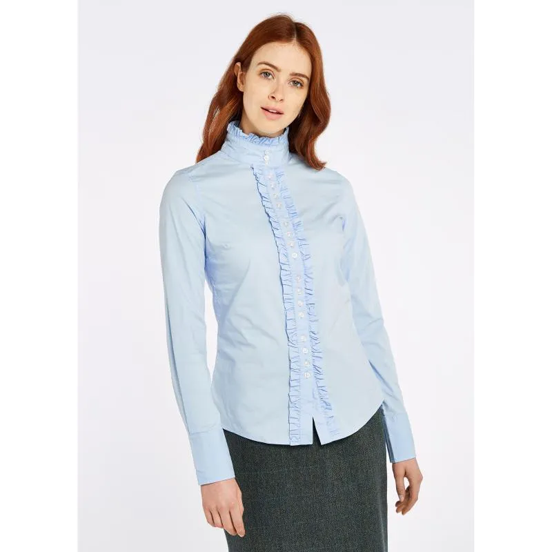 Dubarry Chamomile Ruffle Detail Shirt - Pale Blue