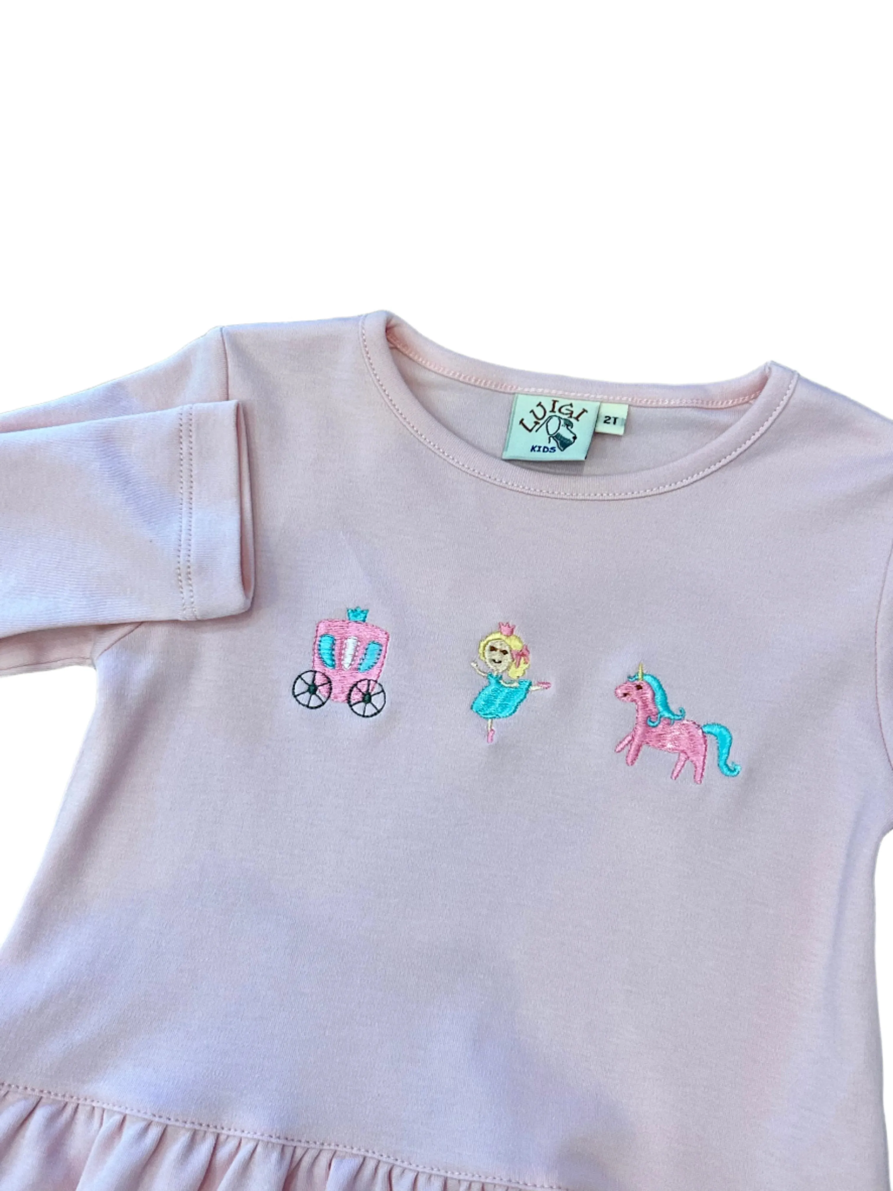 Fairy Tale Icons L/S Ruffle Bottom Tee