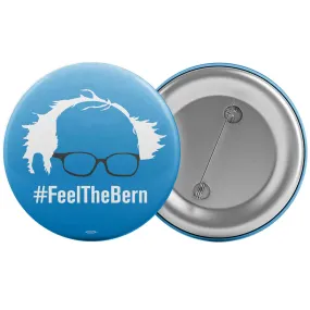Feel The Bern Button - Black Glasses