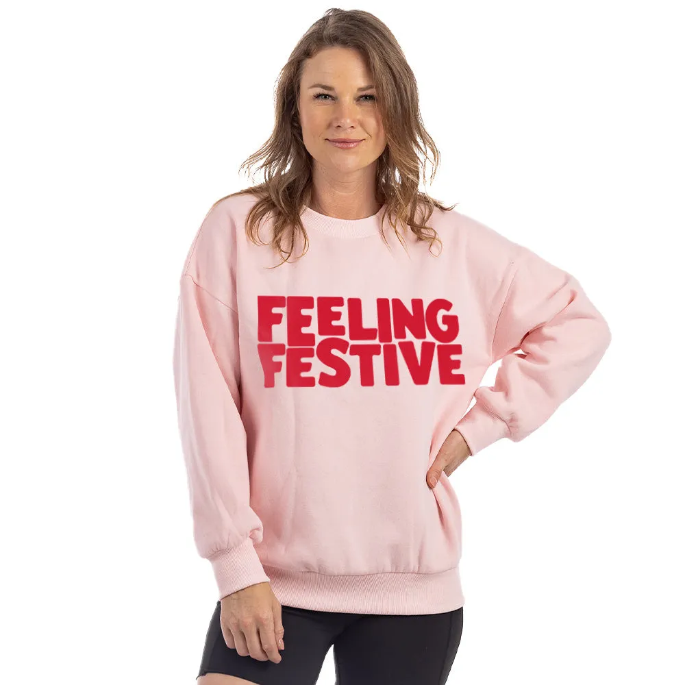 Feeling Festive Christmas Wholesale Graphic Sweatshirt