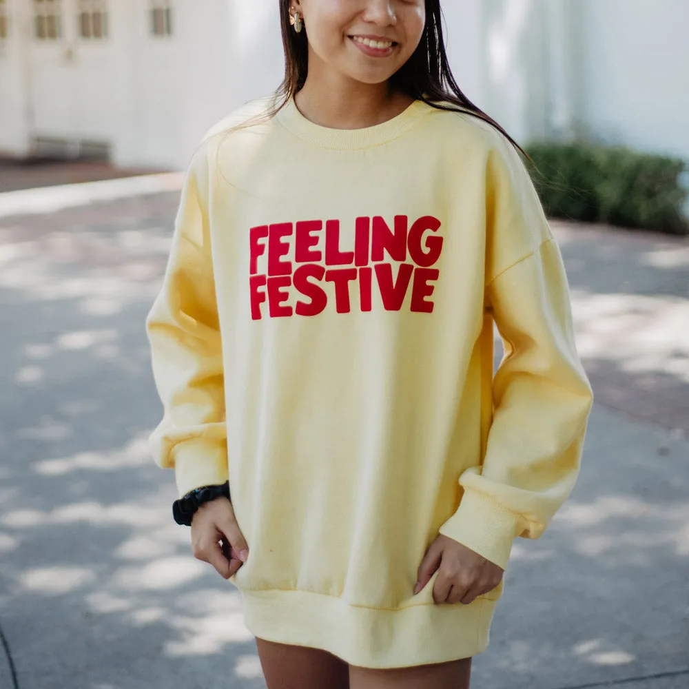 Feeling Festive Christmas Wholesale Graphic Sweatshirt