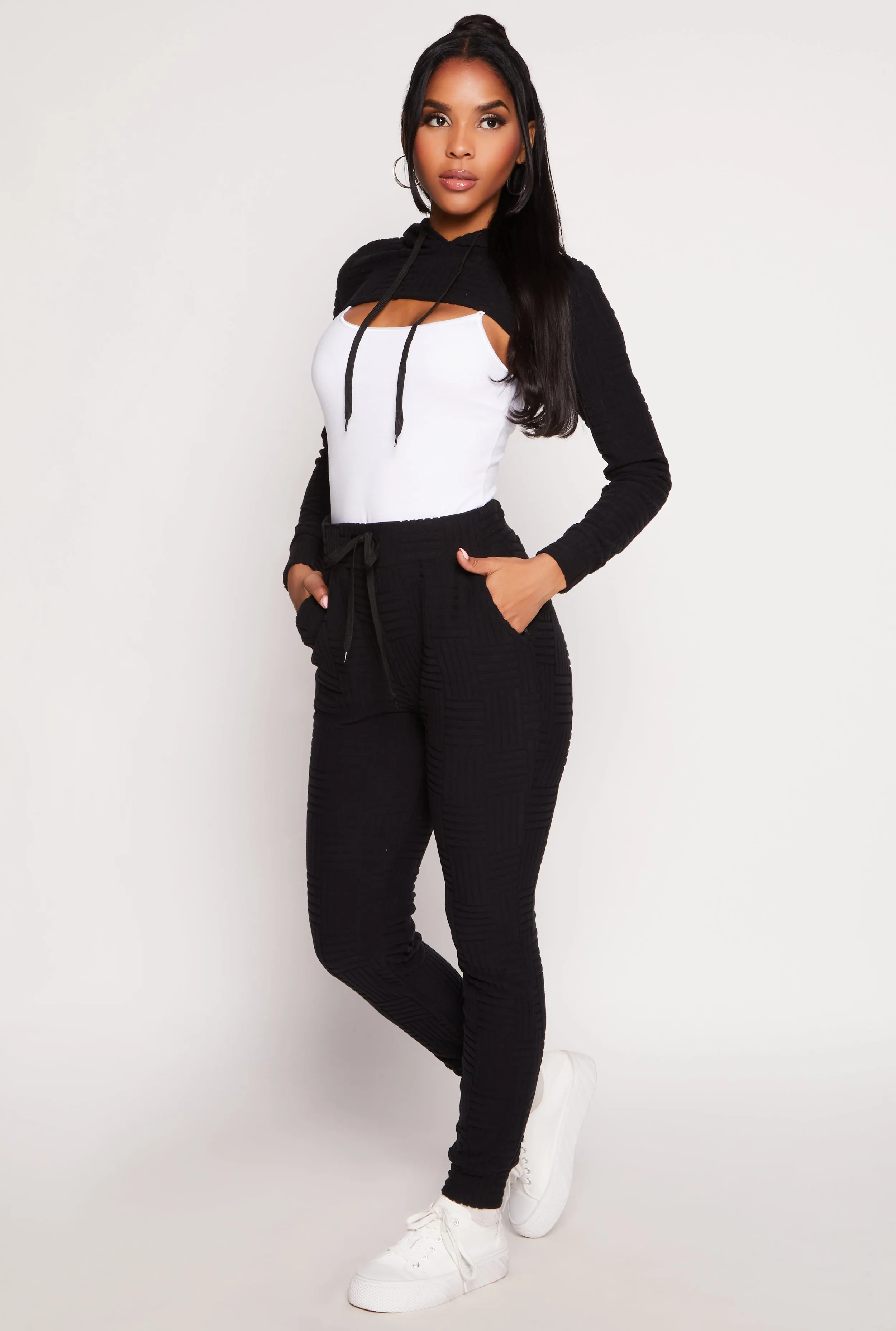Geometric Embossed Joggers