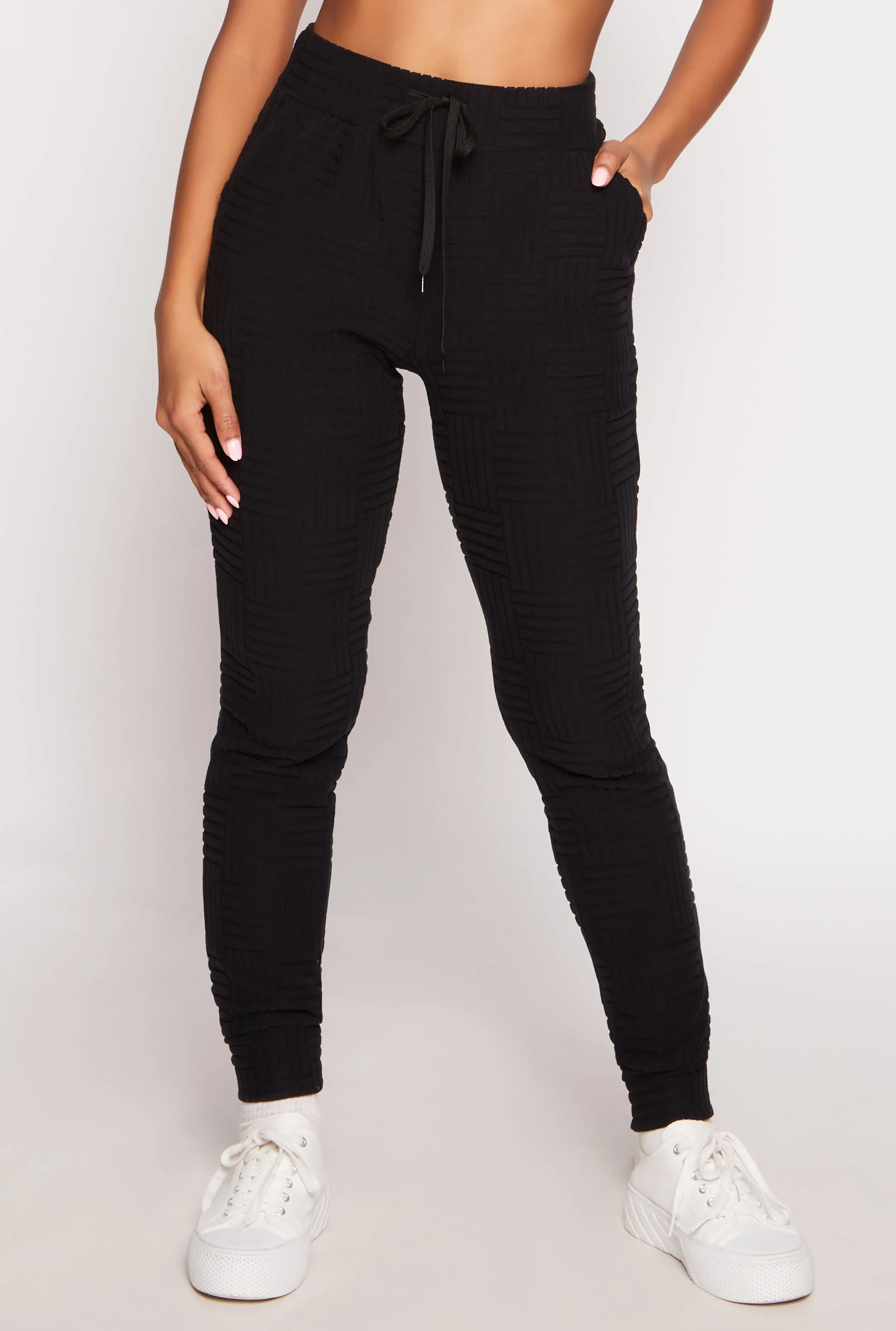 Geometric Embossed Joggers