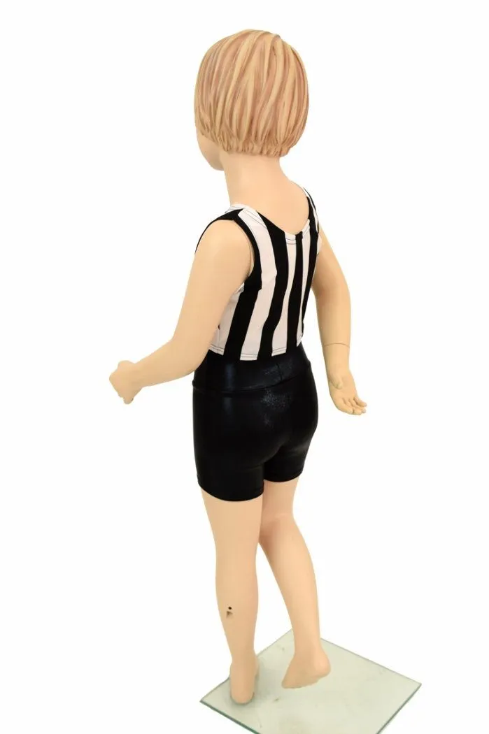 Girls Black & White Shorts & Top Set