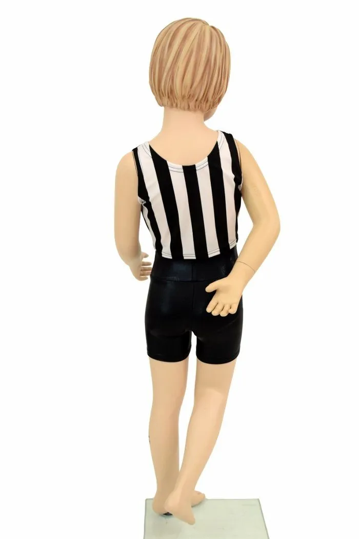 Girls Black & White Shorts & Top Set