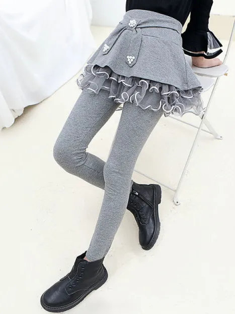 Girls Double Skirted Leggings