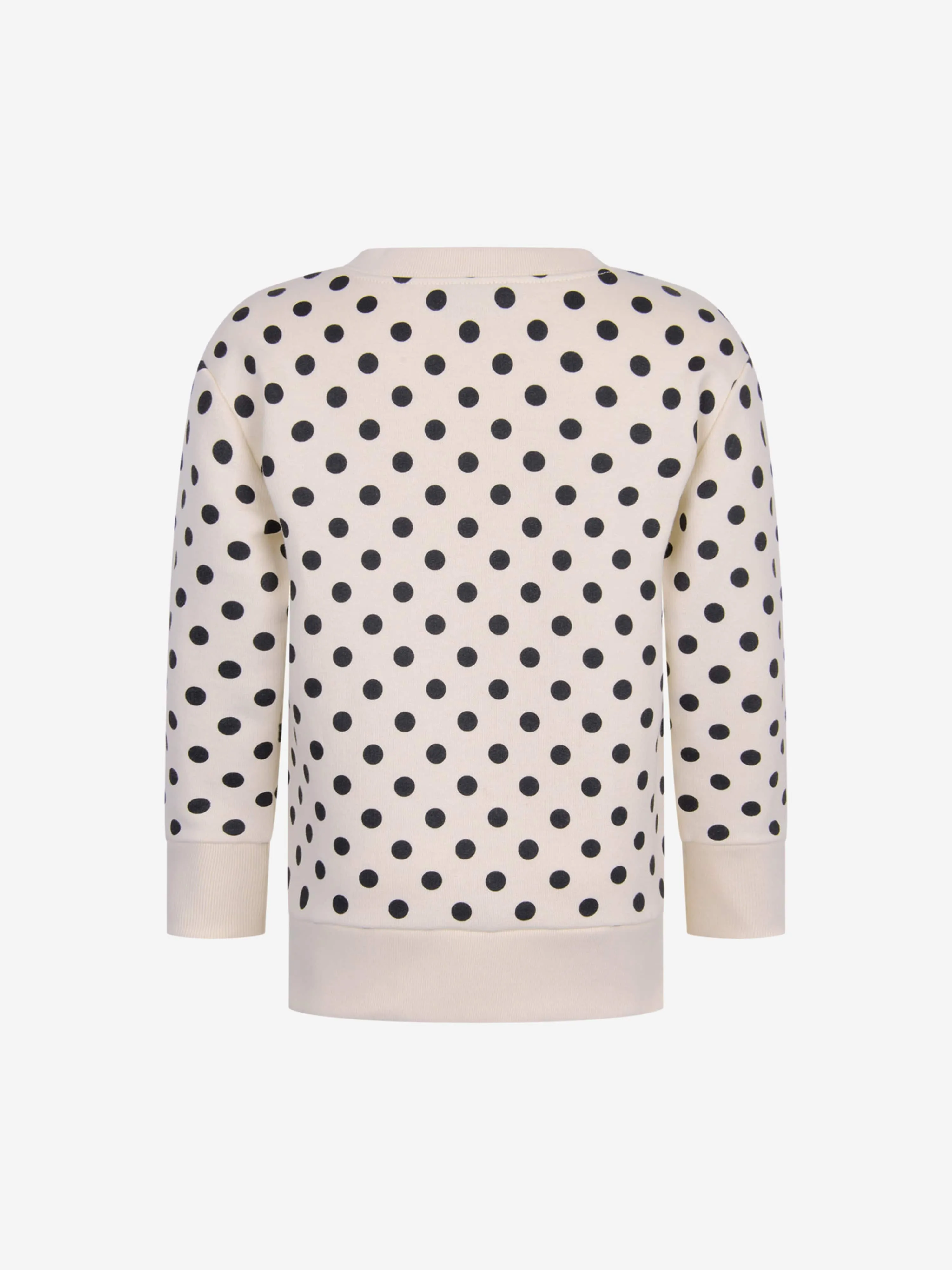 GUCCI Kid Cotton Polka Dots Vintage Logo Sweatshirt