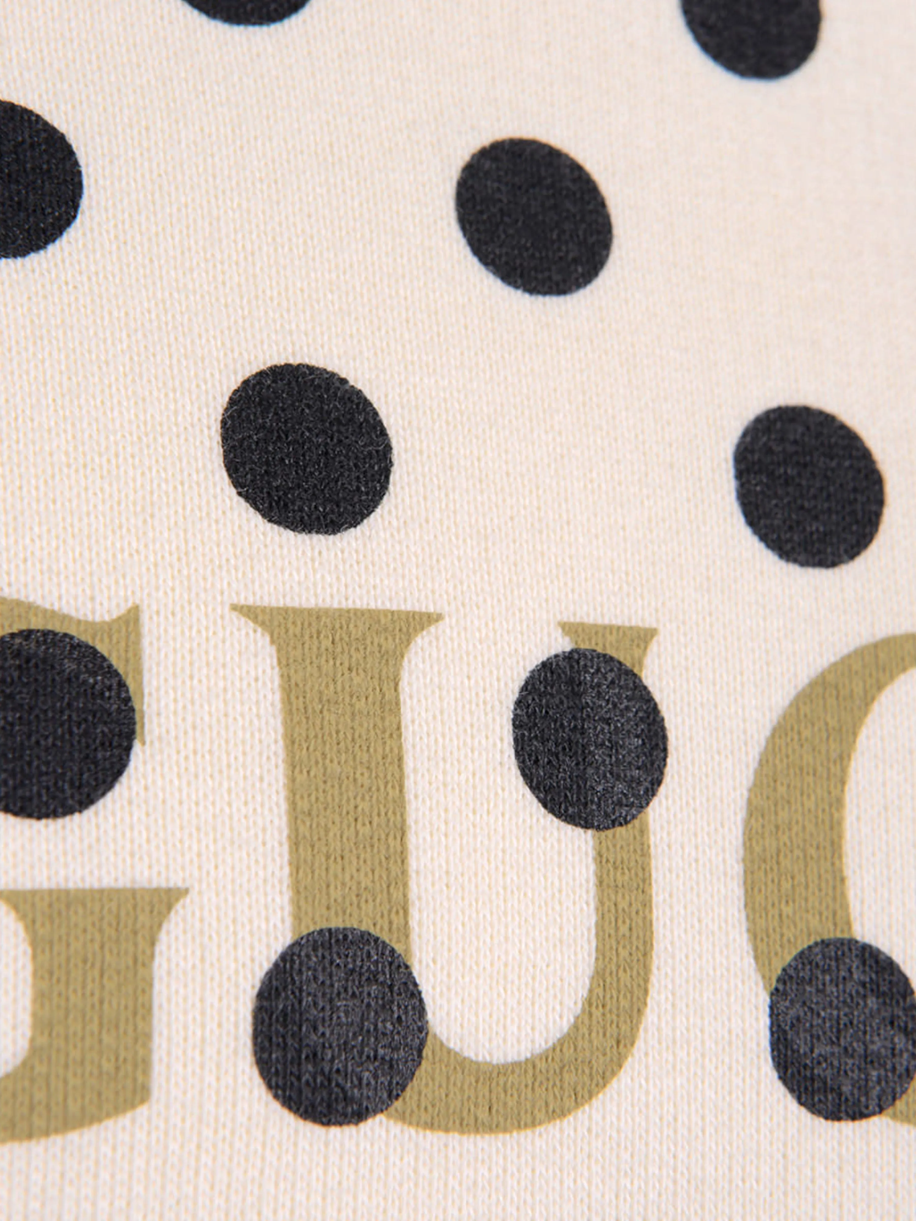 GUCCI Kid Cotton Polka Dots Vintage Logo Sweatshirt