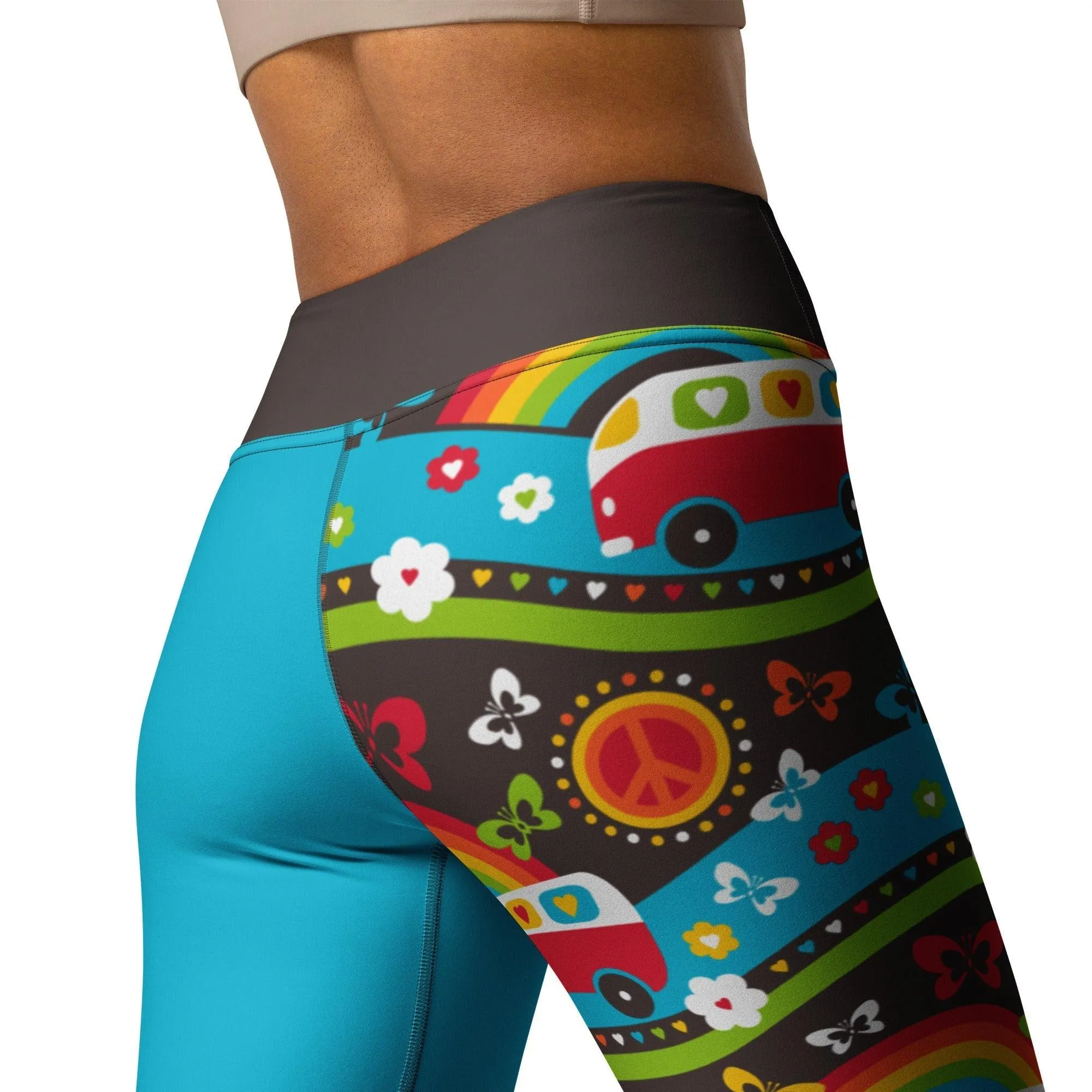 HIPPIE DAY rainbow - Yoga Leggings