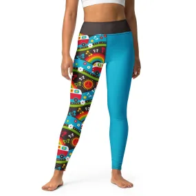 HIPPIE DAY rainbow - Yoga Leggings