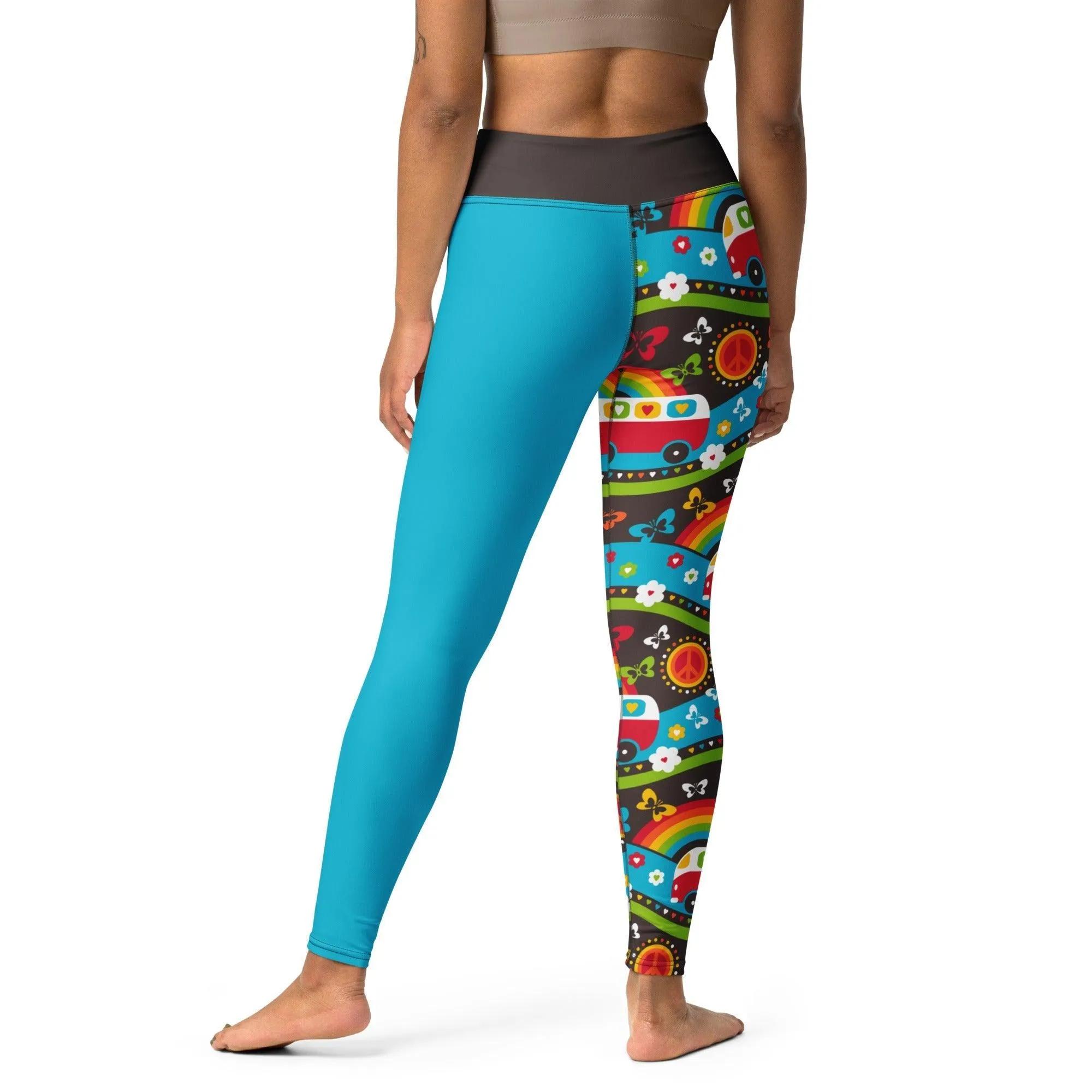 HIPPIE DAY rainbow - Yoga Leggings