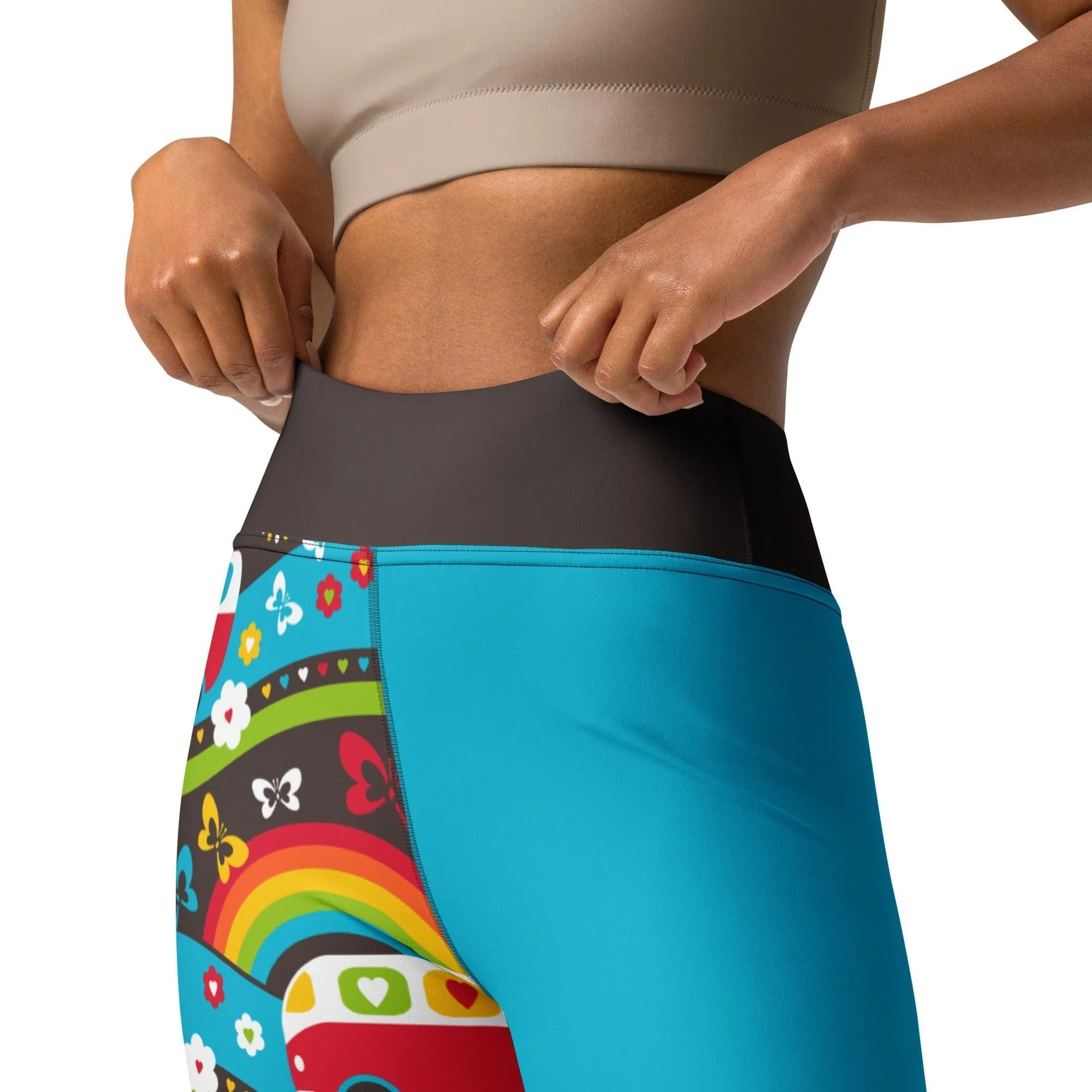 HIPPIE DAY rainbow - Yoga Leggings