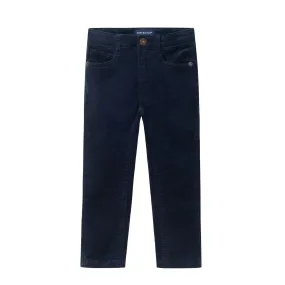 Kids Stone Washed Cord Pants | Navy