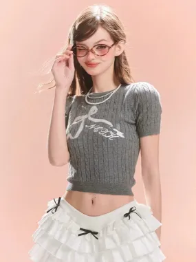Knit Summer Ribbon Short