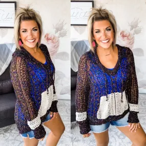 Layered In Love Knit Pullover - Black