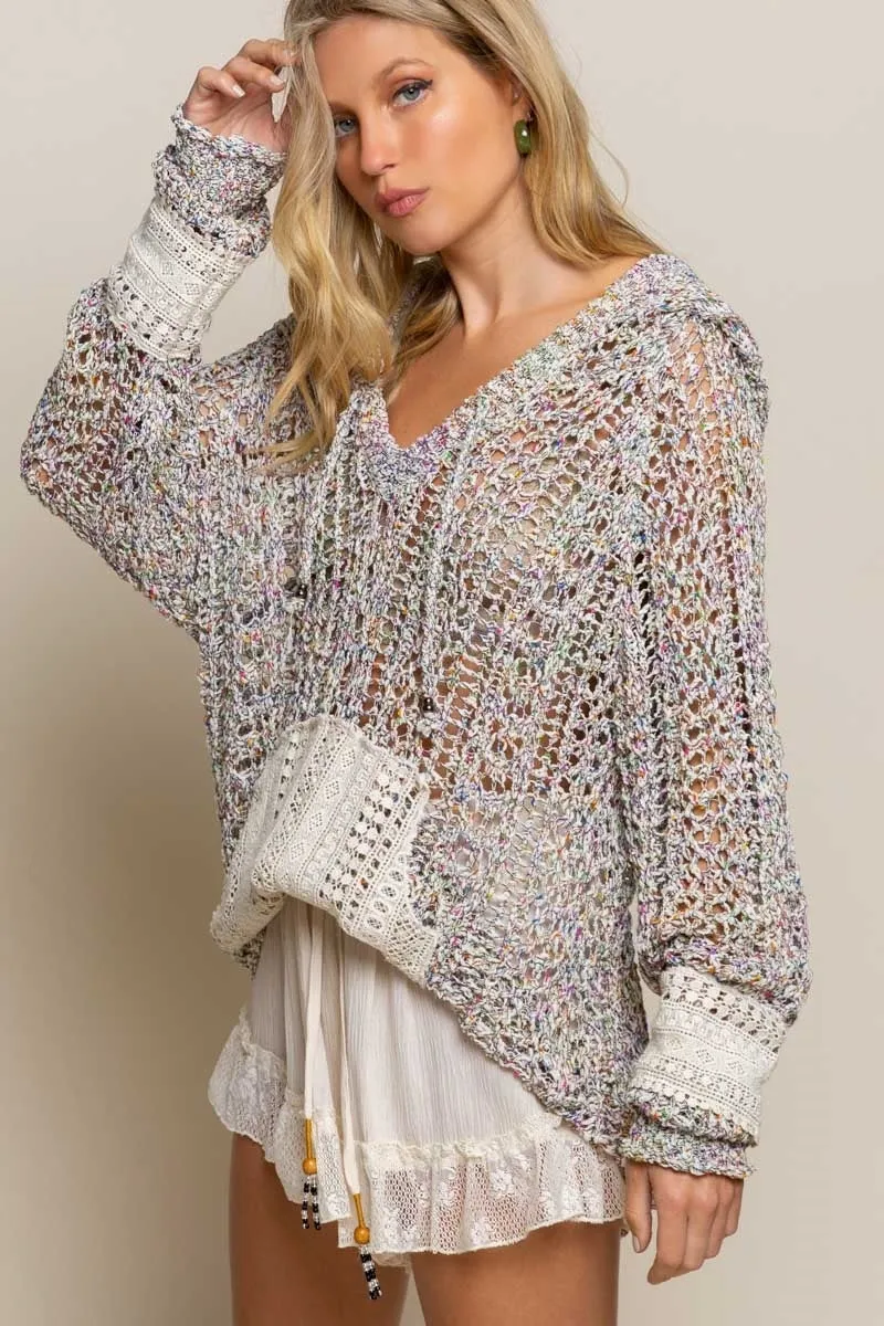 Layered In Love Knit Pullover - Cream