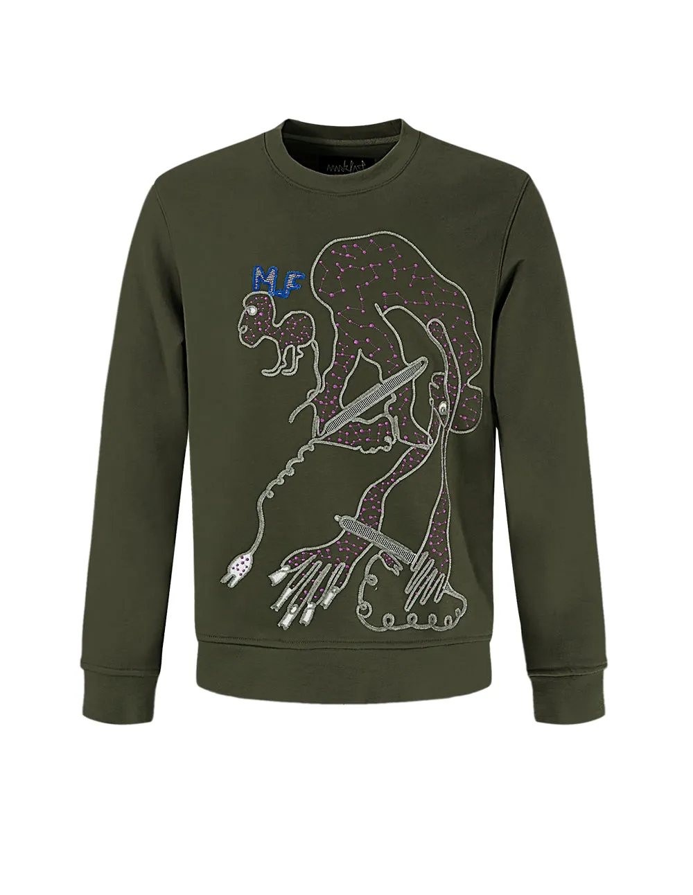 Mark Fast Colin Steel Blue Sweatshirt