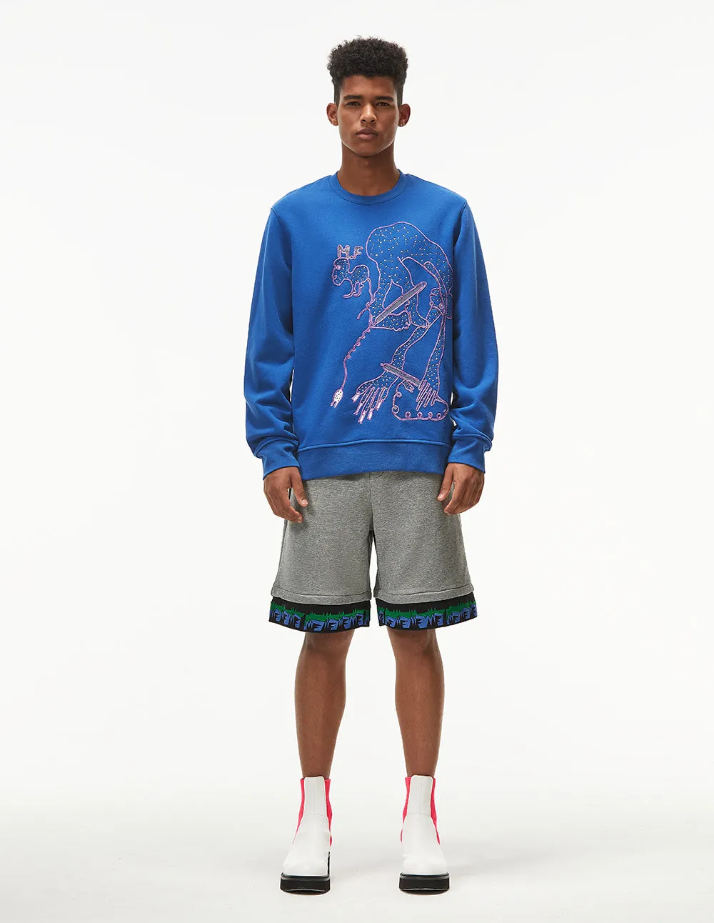 Mark Fast Colin Steel Blue Sweatshirt