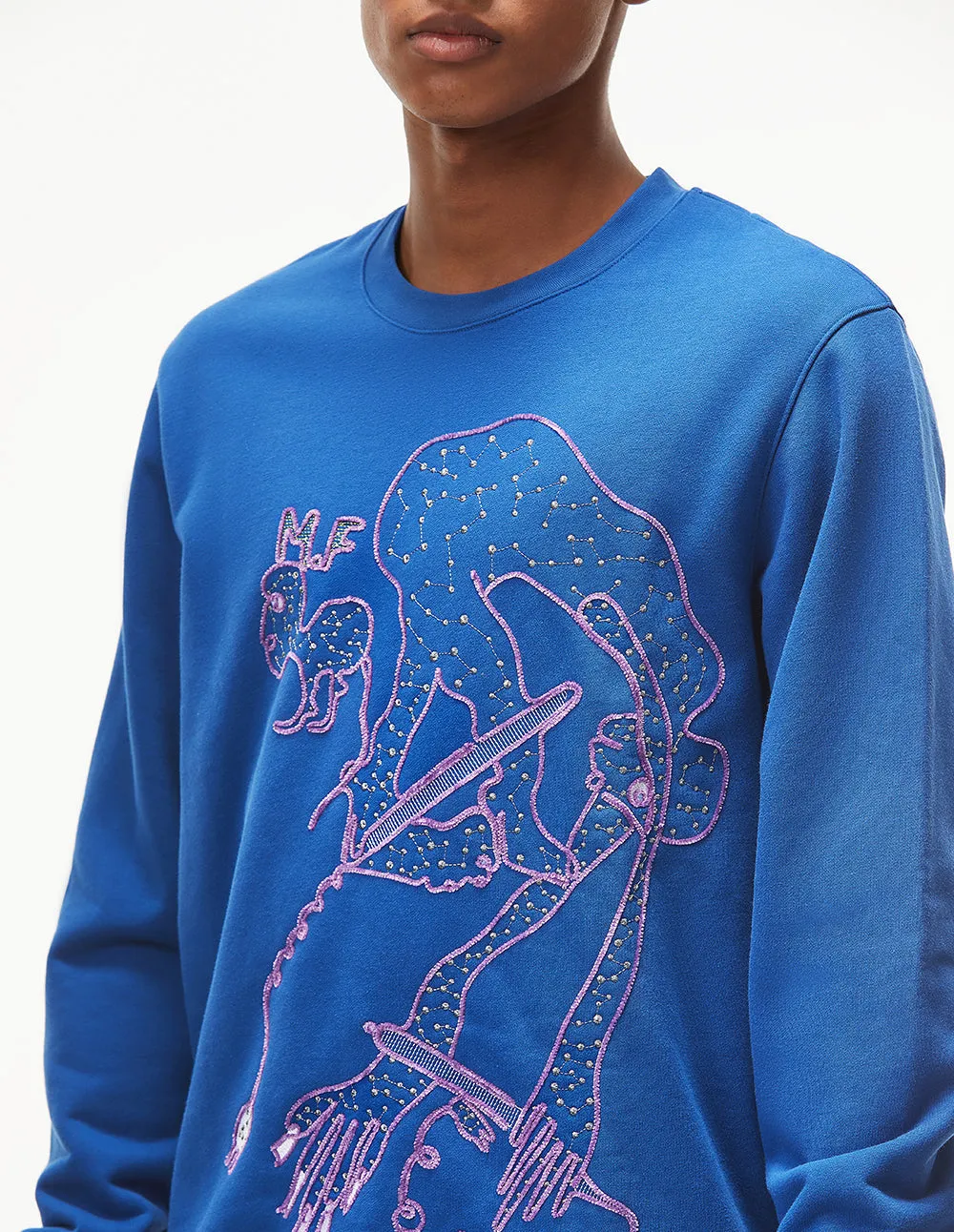 Mark Fast Colin Steel Blue Sweatshirt