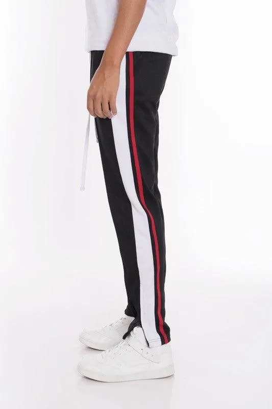Mens Tricot Stripes Tapered Jogger Pants