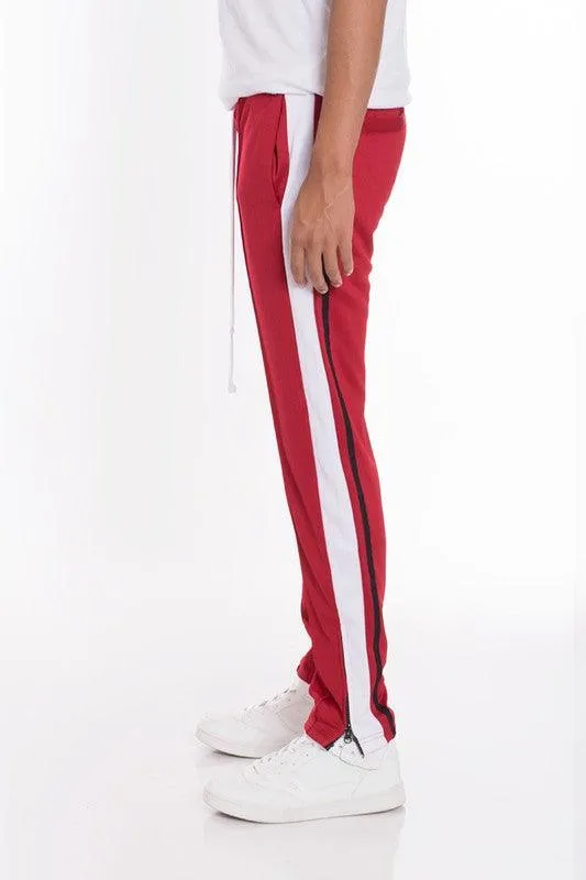 Mens Tricot Stripes Tapered Jogger Pants