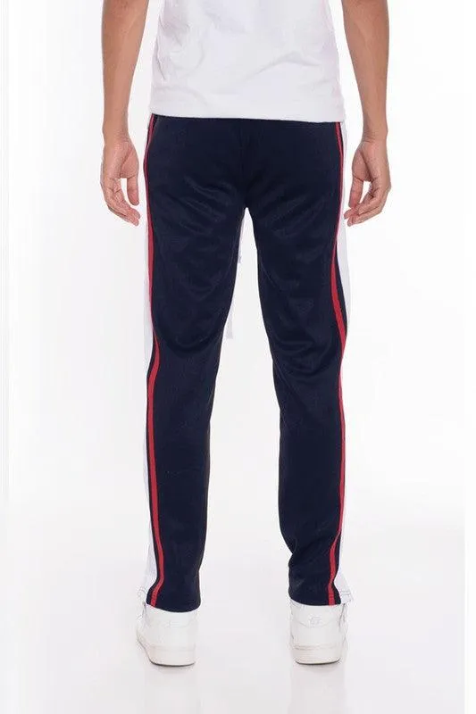 Mens Tricot Stripes Tapered Jogger Pants