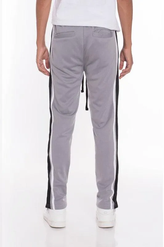 Mens Tricot Stripes Tapered Jogger Pants