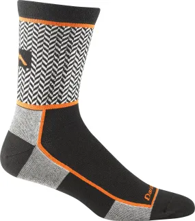 Merino Wool Herringbone Light Crew Socks (Men's)-X-Large-Black