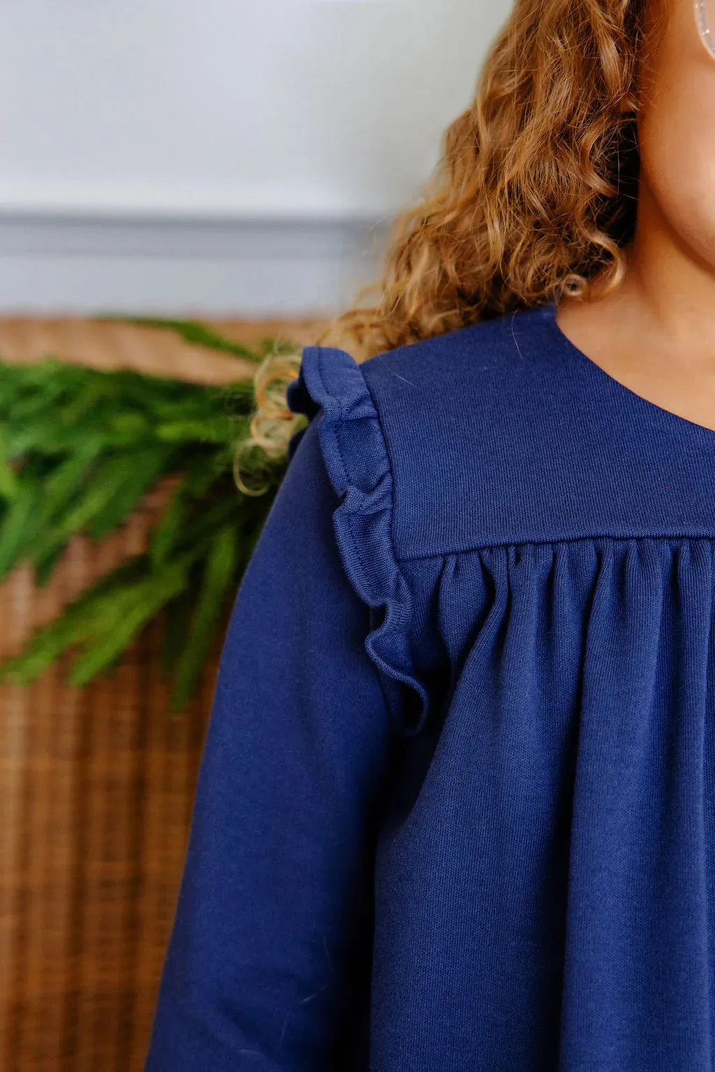 Nantucket Navy Ruby Mills Ruffle Top