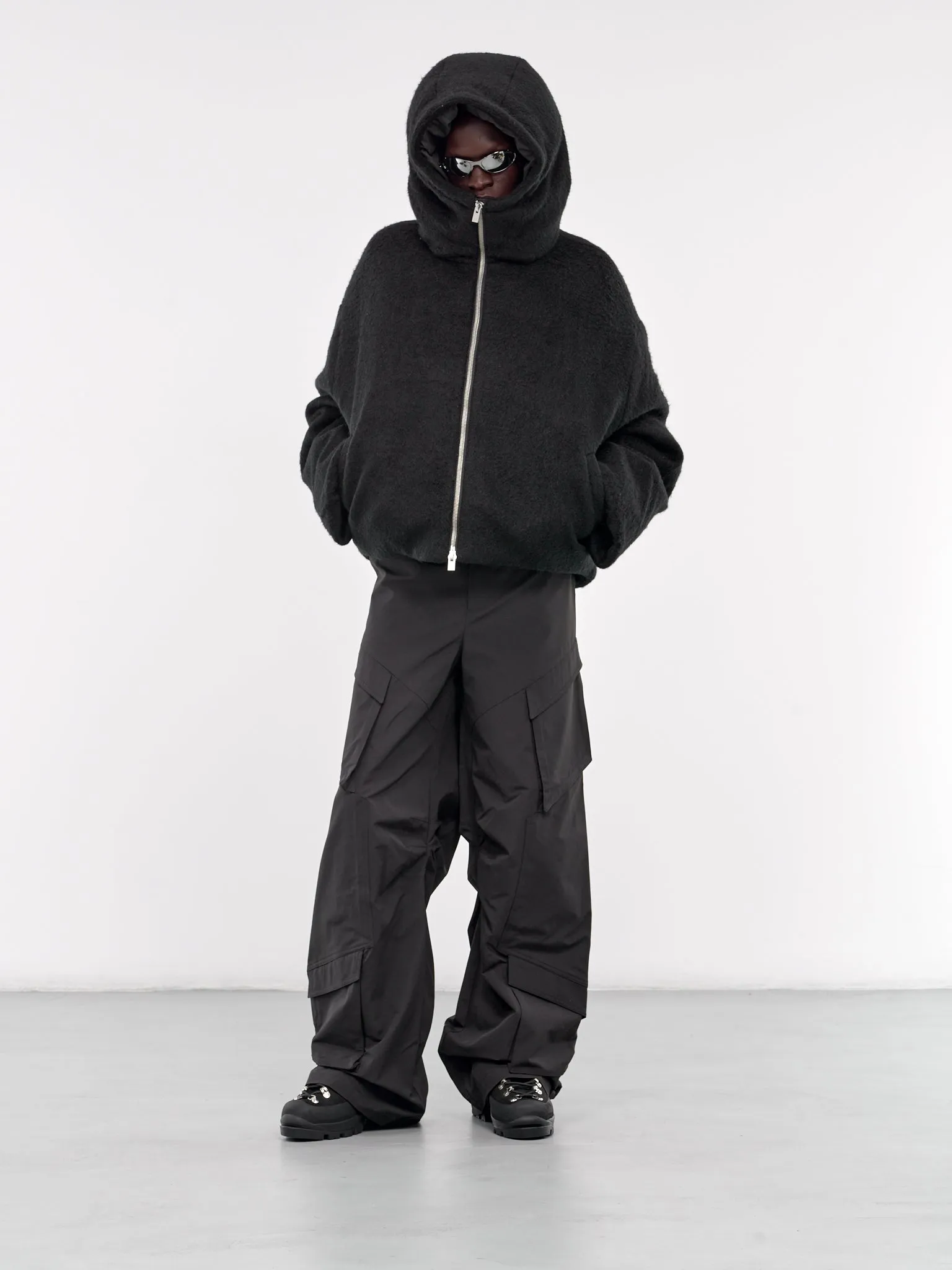 Obelis Mohair Down Jacket (W-02-141-BLK01-BLACK)