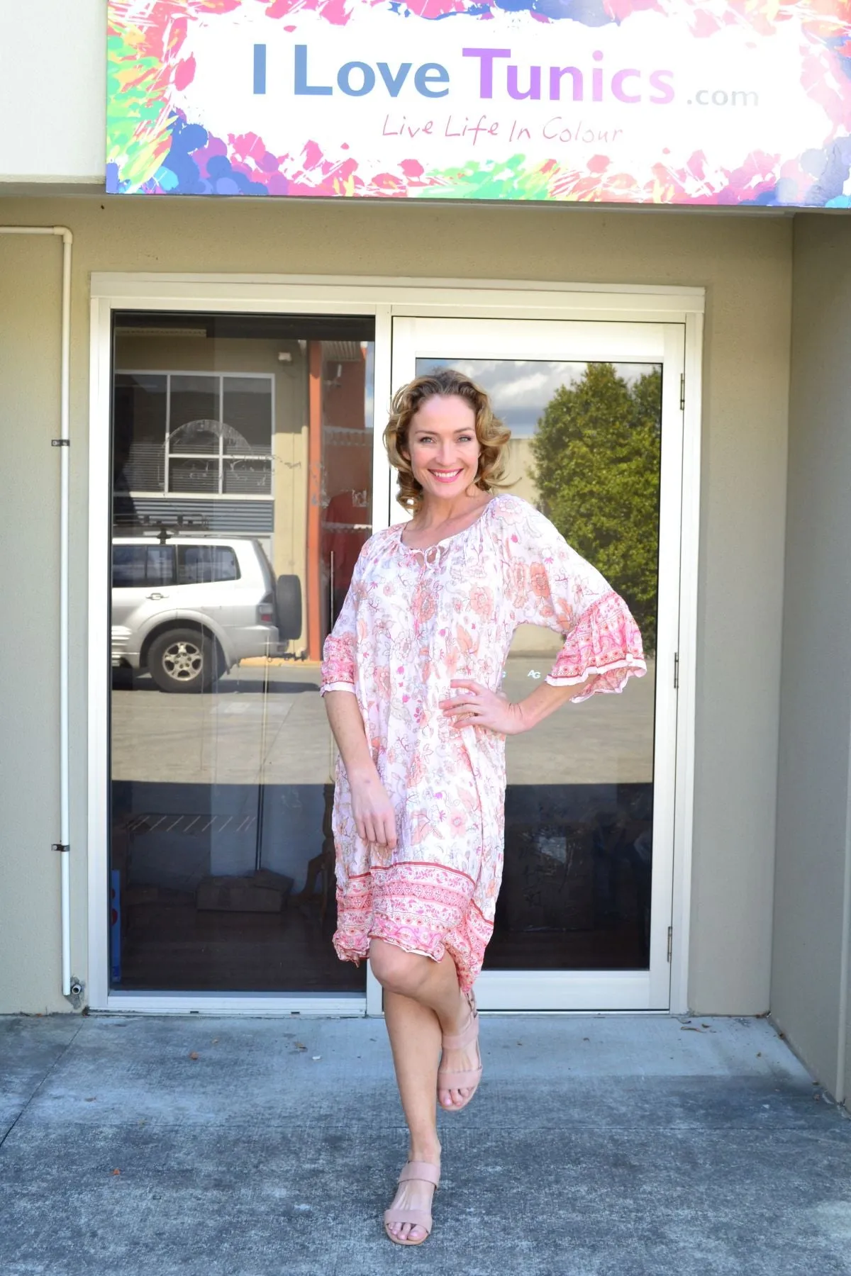 Pretty Polly Crinkle Tunic Dress