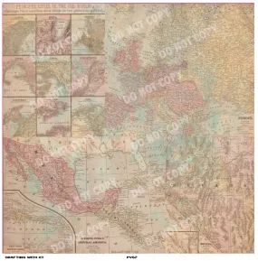 PV57 Vintage map 1 vinyl sheet